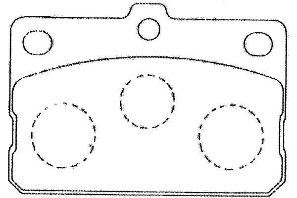 KAVO PARTS stabdžių trinkelių rinkinys, diskinis stabdys BP-9091